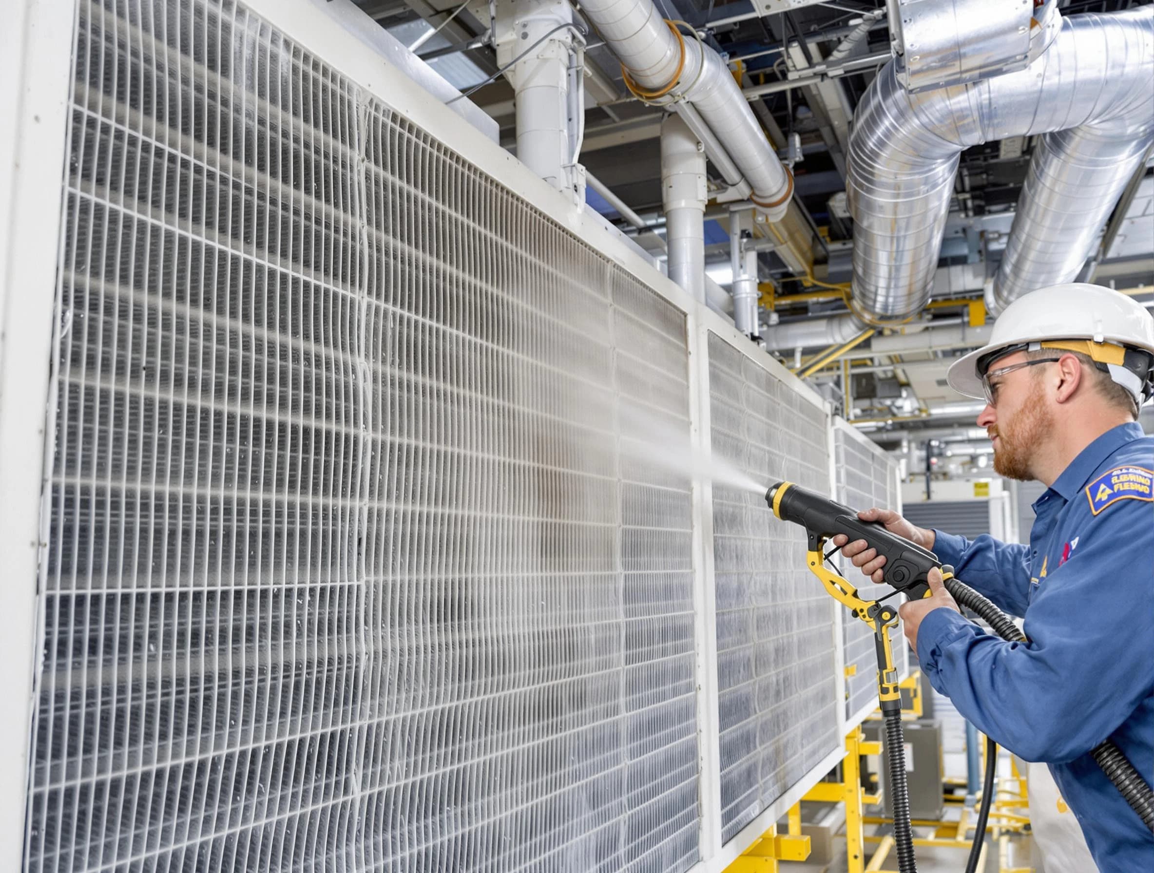 Professional commercial coil cleaning by El Reno Air Duct Cleaning in El Reno