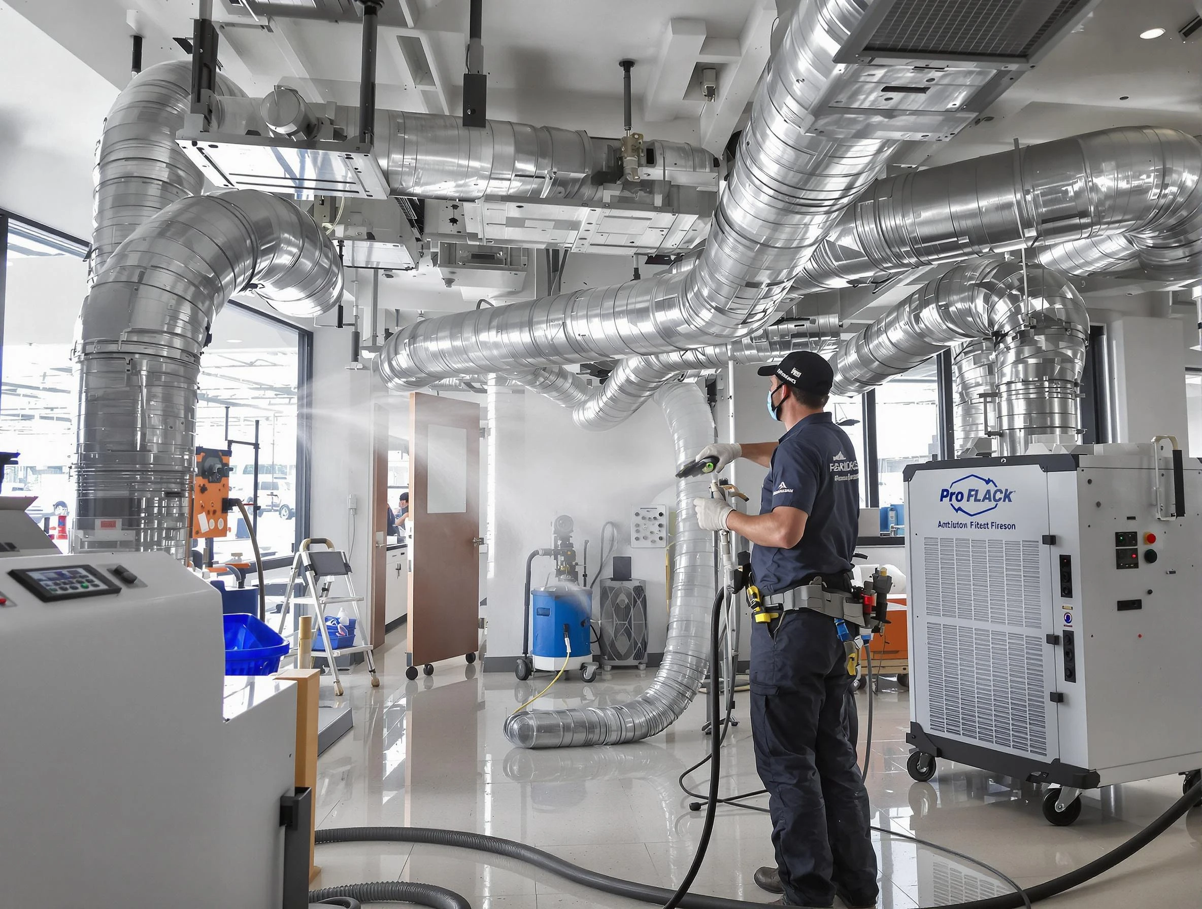 Negative Pressure Air Duct Cleaning in El Reno