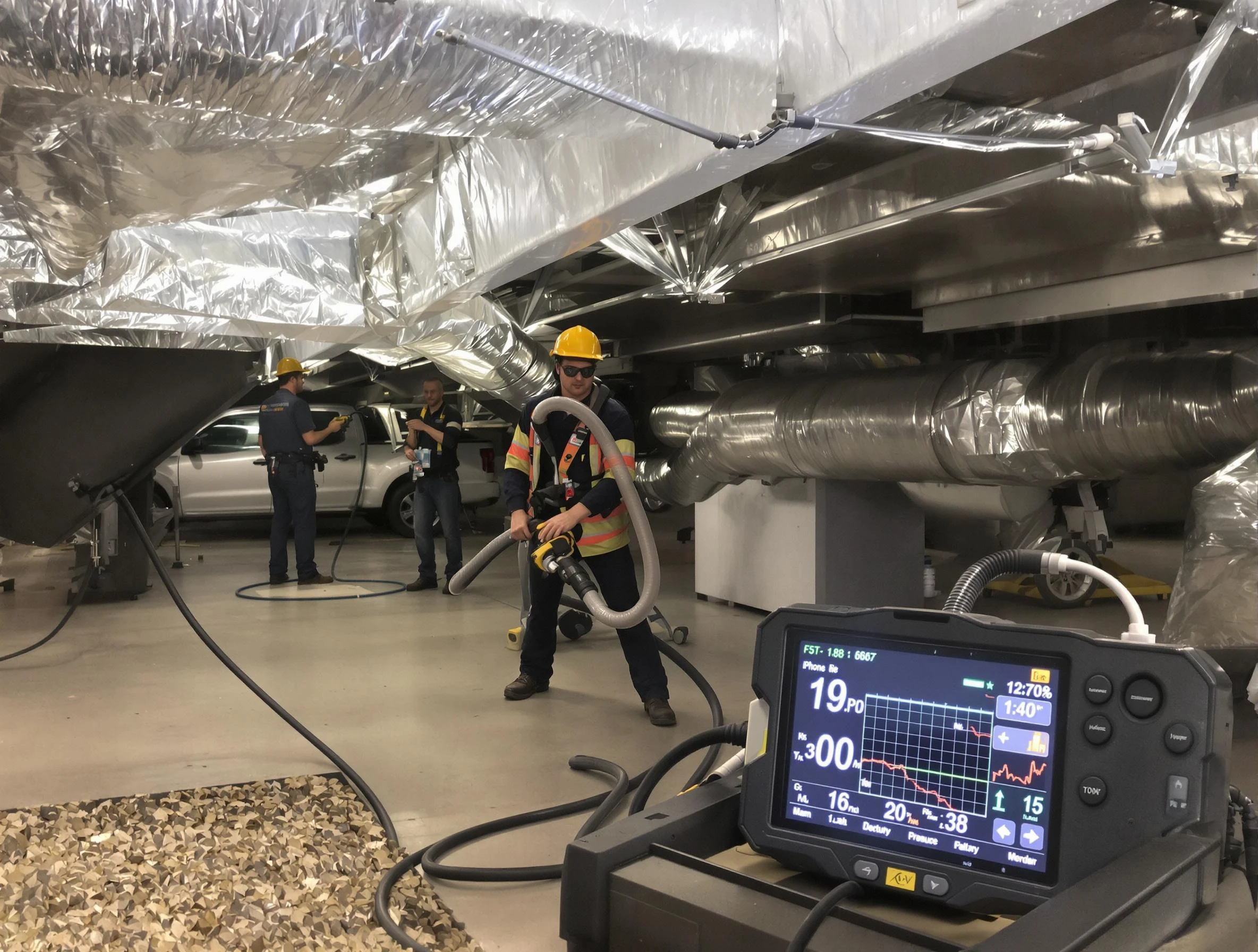 Professional negative pressure duct cleaning by El Reno Air Duct Cleaning in El Reno